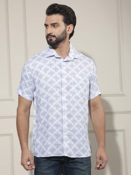 CRIMSOUNE CLUB - Green Printed Shirt