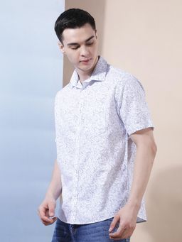 CRIMSOUNE CLUB - White Printed Shirt