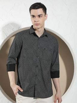 CRIMSOUNE CLUB - Black Printed Shirt