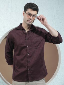 CRIMSOUNE CLUB - Purple Printed Shirt