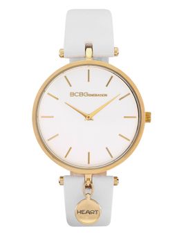 BCBGMAXAZRIA - GENERATION Quartz White Round Dial Women's Watch - GN51043003