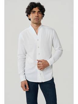 TERRA LUNA - White Hunt Linen Casual Shirt