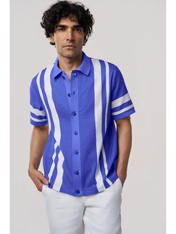 TERRA LUNA - Blue Palma Organic Cotton Casual Shirt