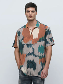 Selected - Multicolor Printed Short Sleeves Shirt