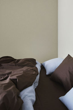 H&M - Brown Cotton Double/King Duvet Cover Set