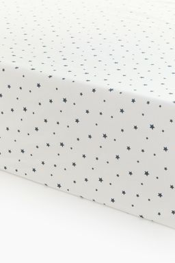 H&M - White Cot Fitted Sheet