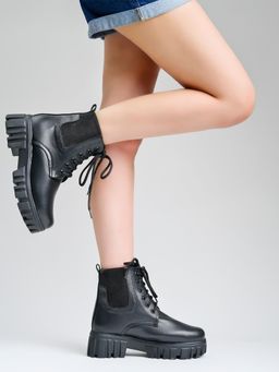 Shoetopia - Women Black Casual Boots