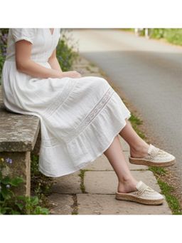 Jutti Express - Women Off White Beach Espadrilles