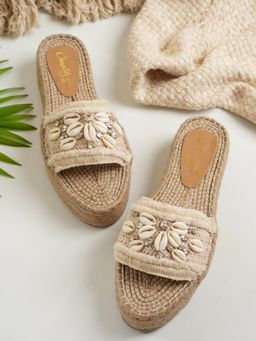 Jutti Express - Women Off White Jute Espadrilles