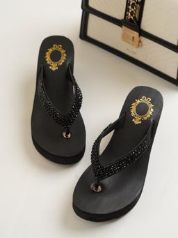 Jutti Express - Women Black Wedges Heels