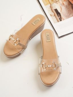 Jutti Express - Women Beige Wedges Heels