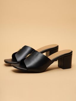 ERIDANI - Women Krista Black Block Heels