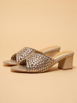 ERIDANI - Vaniah Gold Sandal Heels