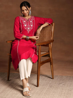 Libas - Red Floral Kurta