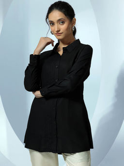 Libas - Black Solid Tunic