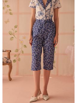 Sage By Mala - Altaira Blue Capri Trouser