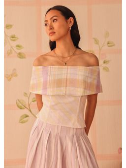 Sage By Mala - Aurora Off-Shoulder Multicolor Top