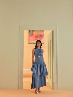 Sage By Mala - Azzurra Blue Maxi Dress