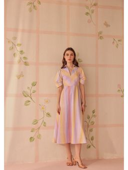 Sage By Mala - Fiora Lavender Midi Dress