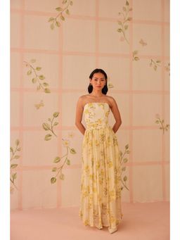 Sage By Mala - Floriana Corset Yellow Top