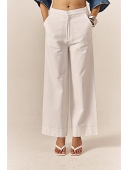 SPACE - Rice Cake Flared Blue Pants