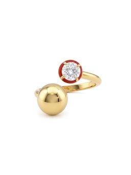Lunaya Jewelry - Red Ripple Enamel Stone Ring
