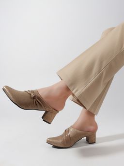 DENILL - Stylish Beige Mules for Women
