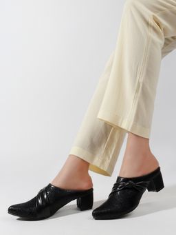DENILL - Stylish Black Mules for Women