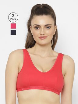 Floret - Wirefree Non-padded Sporty Bra - Multi-Color