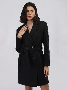 CHKOKKO - Women Black Solid Coat