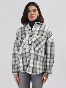 CHKOKKO - Women Multi-Color Checks Shacket