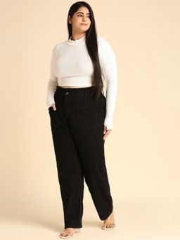 High Star - Women Plus Size Straight Fit High-Rise Stretchable Jeans