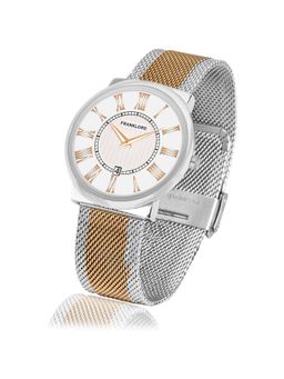 Franklord - Men Two Tone Roman Series Round Watch (F-100 IG) (M)