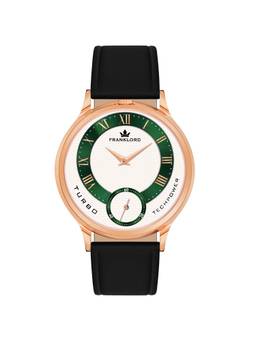 Franklord - Twin Power Side Second Series White Analog Watch for Men (F-137 SGRG) (M)