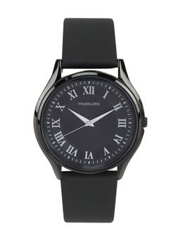 Franklord - Super Star Roman Series Black Analog Watch for Men (F-143 BLBLG) (M)