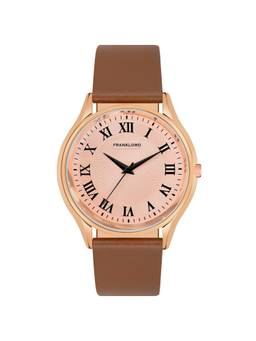 Franklord - Super Star Roman Series Peach Analog Watch for Men (F-143 RRG) (M)