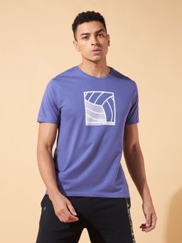CULT - Sport Style Print Cotton Purple T-Shirt