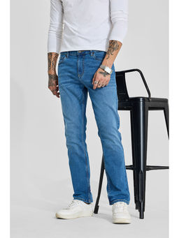 Snitch - Blue Solid/Plain Comfortable Casual Jeans for Men