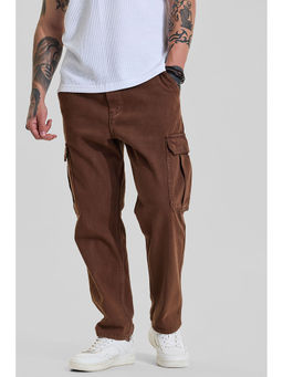 Snitch - Rich Chocolate Brown Solid/Plain Comfortable Casual Jeans for Men
