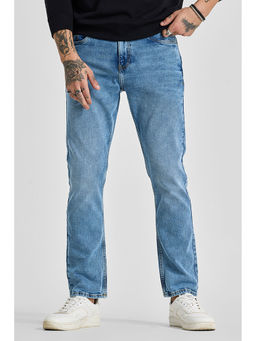 Snitch - Light Blue Solid/Plain Comfortable Casual Jeans for Men