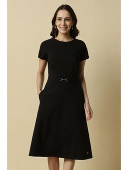 Allen Solly - Women Black Solid Casual Midi Dress