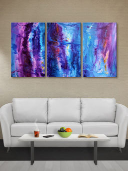 999Store - Fluid & Painting With Luminous Texture Multi-Panel Wall Art (Pack of 3)