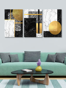 999Store - Luxury Marble Geometric Design Multi-Panel Wall Art (Pack of 3)