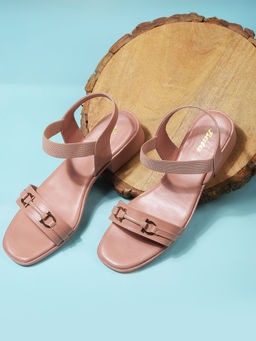 Bata - Beige Womens Block Sandals