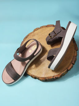 Bata - Beige Platform Sandals for Women
