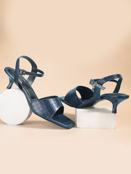 Bata - Blue Womens Stylish and Comfortable Kitten Heels