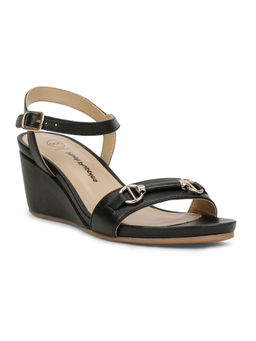Hush Puppies - Black Womens Wedge Sandals