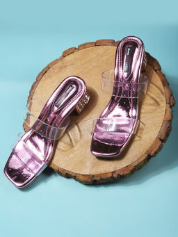 Bata - Red Womens Block Sandals Heels