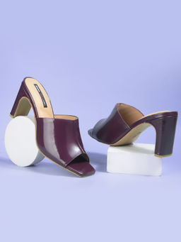 Bata - Wine Womens Stylish and Comfortable Sandals Heels