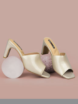 Bata - Beige Womens Stylish and Comfortable Sandals Heels